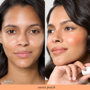 Julep Sweet Peach Skip The Brush Cream to Powder Blush 2-in-1 Blush & Lip Stick